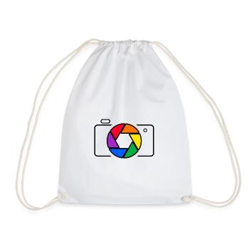 fotograf focus kamera fotografie - Turnbeutel - Weiß - Vorne