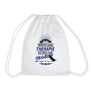 Ich brauche keine Therapie - Segeln No 2 - Turnbeutel - Weiß - Vorne