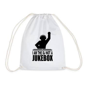 I'm the dj not a jukebox - Drawstring Bag - white - Front