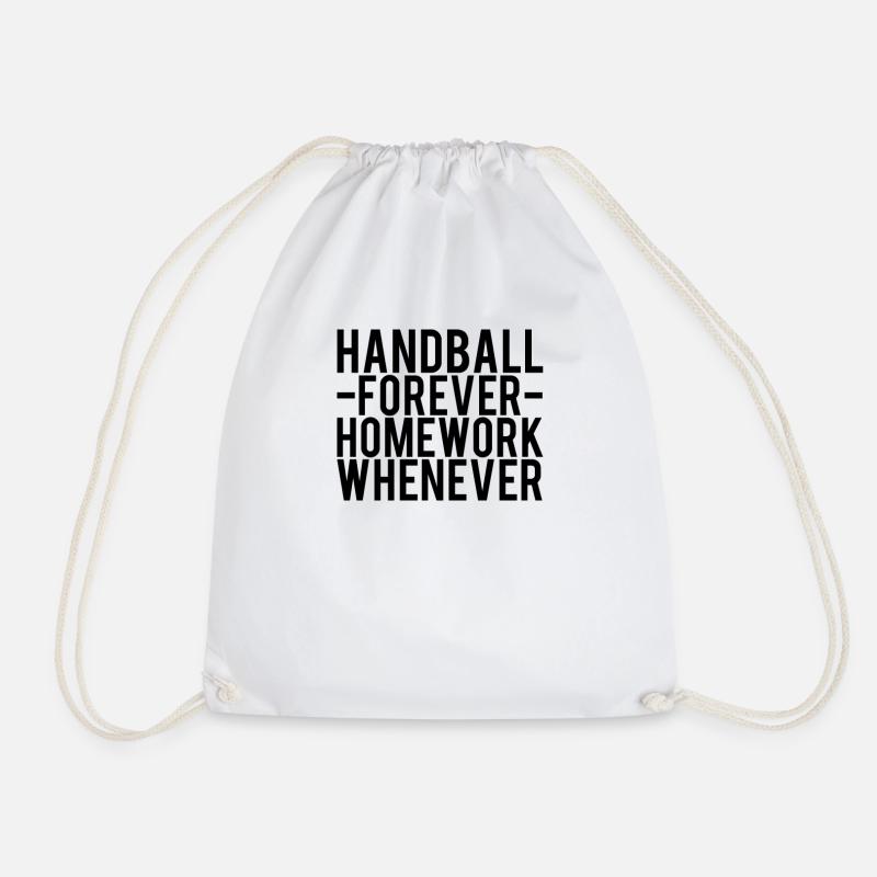handball - Drawstring Bag - white
