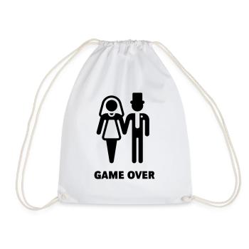 Game Over (Hochzeit) - Turnbeutel - Weiß - Vorne