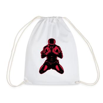 muay_thai_fighter04b - Sac de sport léger - blanc - Devant