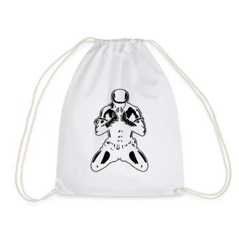 muay_thai_fighter04c - Sac de sport léger - blanc - Devant
