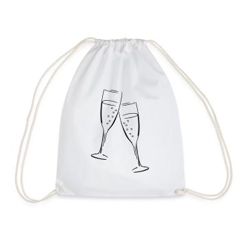 sekt design glasses - Turnbeutel - Weiß - Vorne