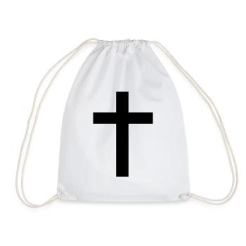Kruzifix Kreuz Jesus Christus - Turnbeutel - Weiß - Vorne