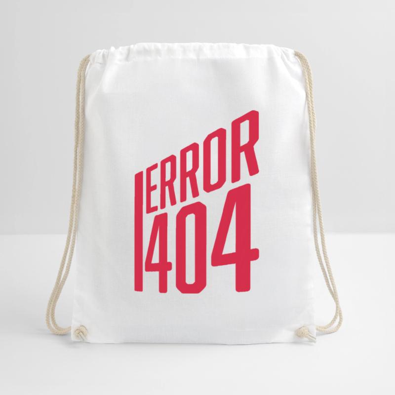Code Error Error 404 Drawstring Bag