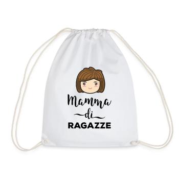 Maman de fille Mère Filles Fête des mères - Sac de sport léger - blanc - Devant