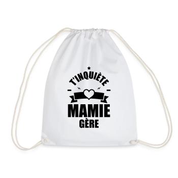 t inquiète mamie gère - Sac de sport léger - blanc - Devant