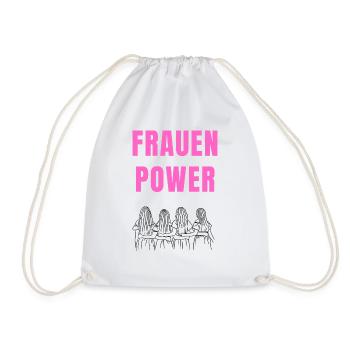 Frauen Power - Turnbeutel - Weiß - Vorne