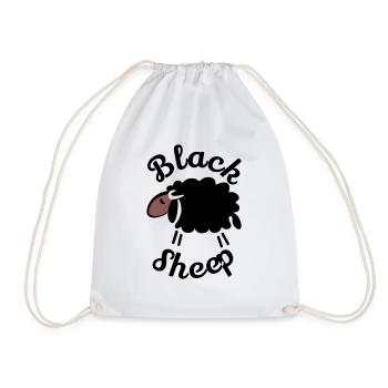 Mouton noir - Sac de sport léger - blanc - Devant