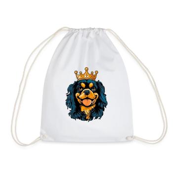 Cavalier King Charles Spaniel - Sac de sport léger - blanc - Devant