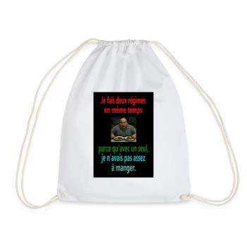 Deux régimes à la fois - Sac de sport léger - blanc - Devant