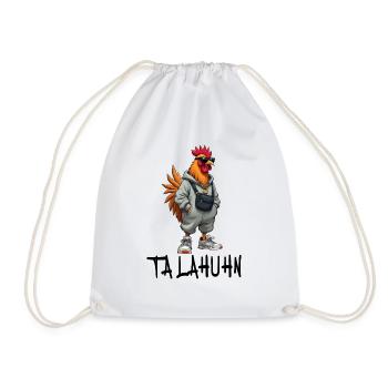 Talahuhn Talahon Wortspiel Lustig - Turnbeutel - Weiß - Vorne