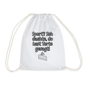 lustiges Spruch T-shirt – Dein Statement-Shirt - Turnbeutel - Weiß - Vorne