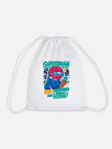 Superbrain 2020 – Cool & Schulreif! - Turnbeutel - Weiß