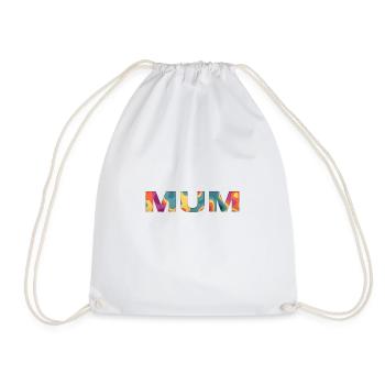 MUM Shirt / Familie Partnerlook - Turnbeutel - Weiß - Vorne