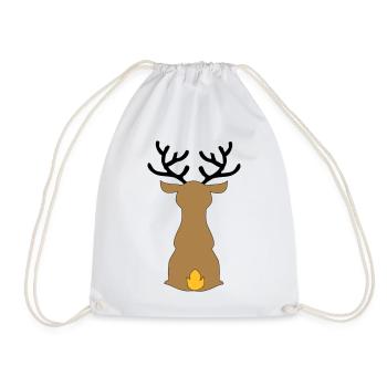 Christmas - Drawstring Bag - white - Front