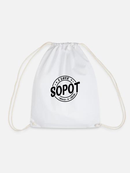I Love Sopot - Ring #1 - Turnbeutel - Weiß