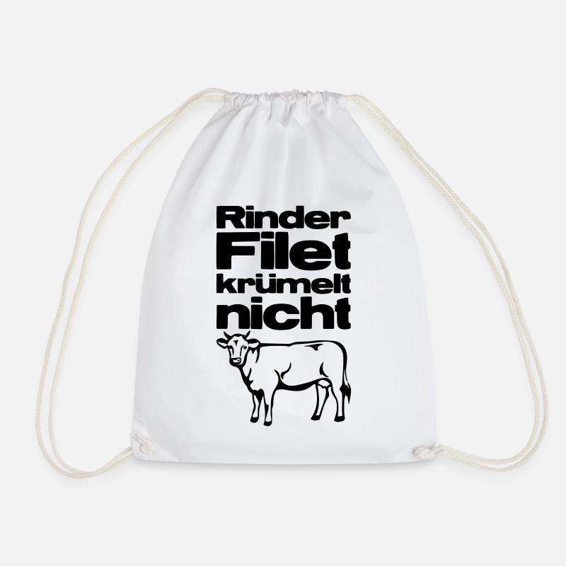 Rinderfilet krümelt nicht - Turnbeutel - Weiß