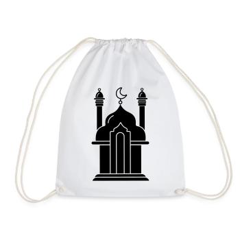 Mosque religious prayer house 000 - Drawstring Bag - white - Front