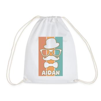 Geschenk für Aidan - Turnbeutel - Weiß - Vorne