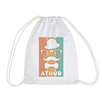 Cadeau pour Athur - Sac de sport léger - blanc - Devant