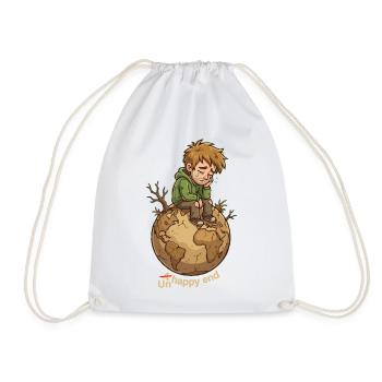Earth's Saddest End - Drawstring Bag - white - Front