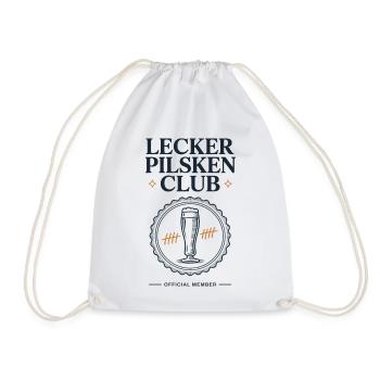 Bier Lecker Pilsken Club Ruhrpott Pils Bierchen - Turnbeutel - Weiß - Vorne