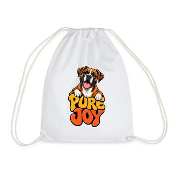 Boxer - Turnbeutel - Weiß - Vorne