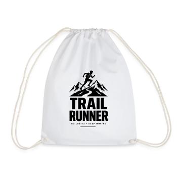 Trail Runner No Limits Lauf T-Shirt - Turnbeutel - Weiß - Vorne