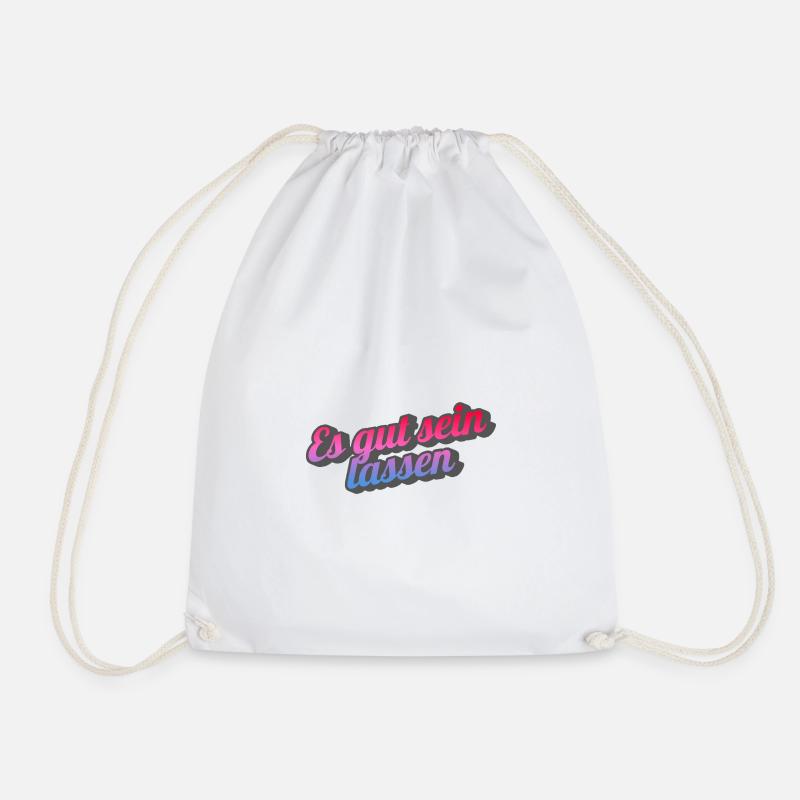 Let it be. - Drawstring Bag - white
