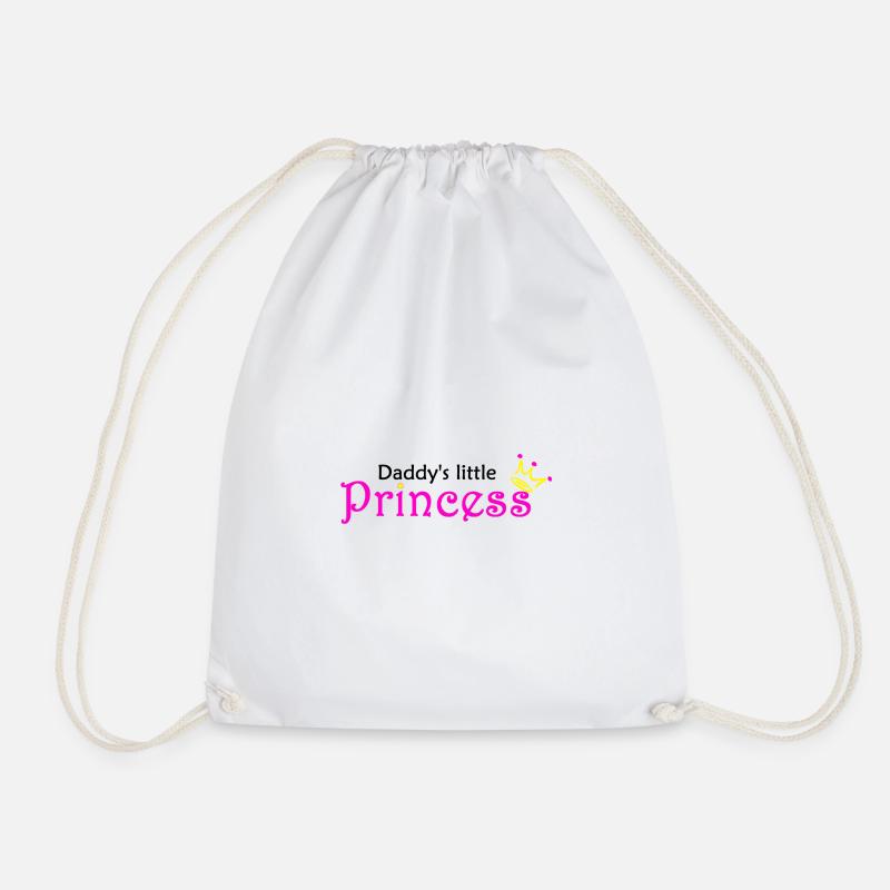 Daddy's Little Princess Rosa - Turnbeutel - Weiß