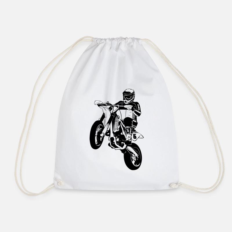 Supermoto - Supermotard - Drawstring Bag - white