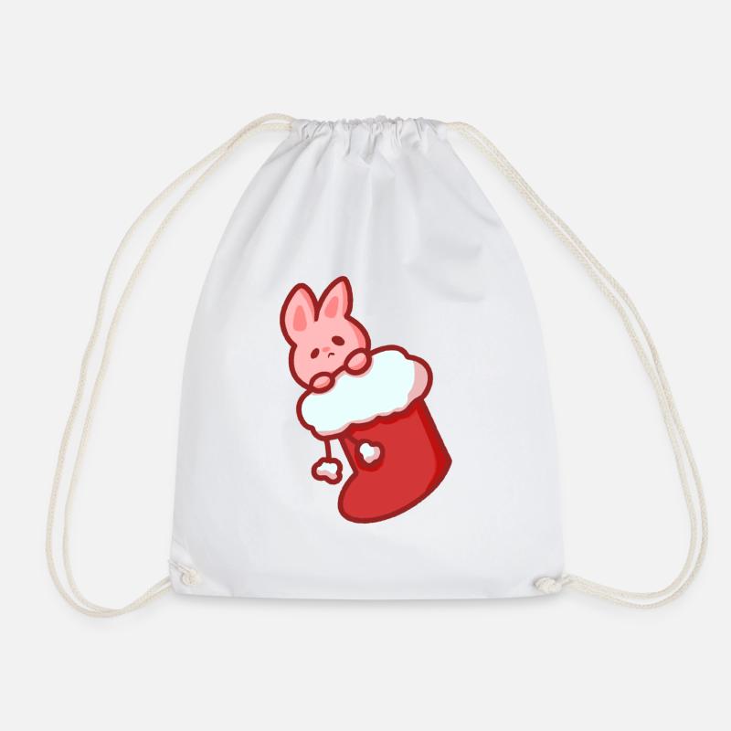 Christmas Bunny - Turnbeutel - Weiß