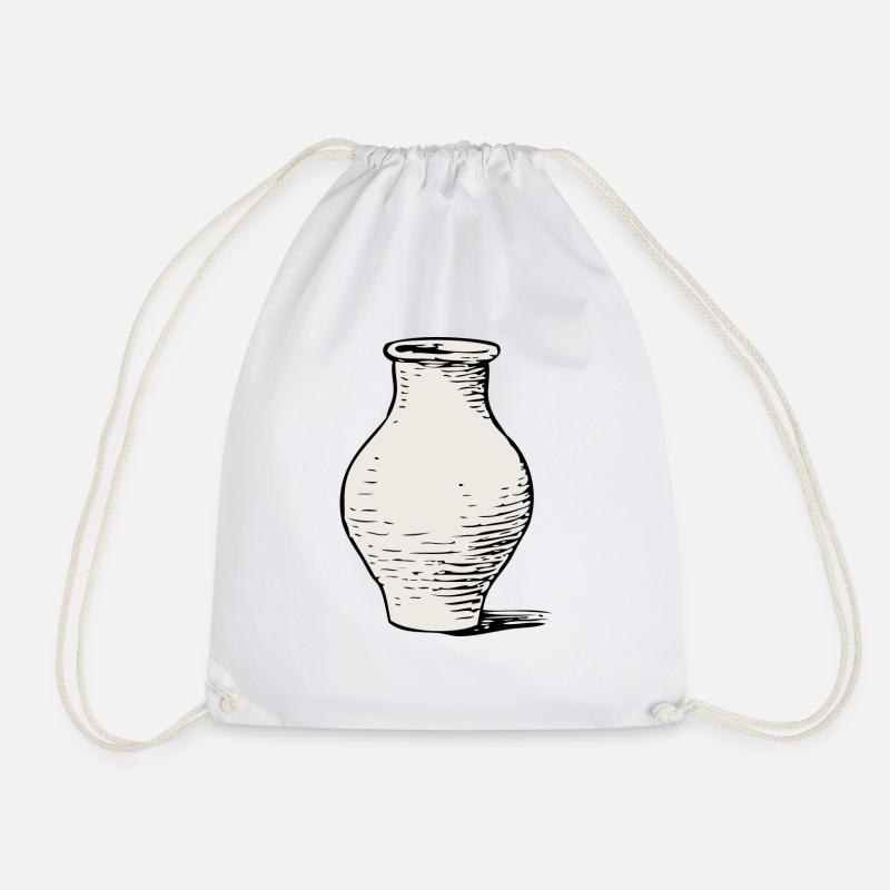 Vase - Turnbeutel - Weiß