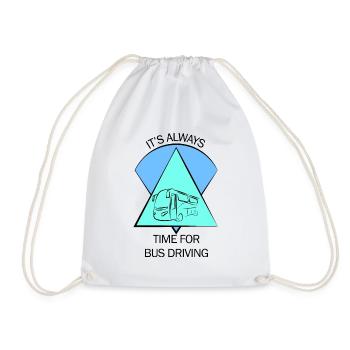 Bus Bus Driver School Bus Bus Bus Bus Driver - Drawstring Bag - white - Front