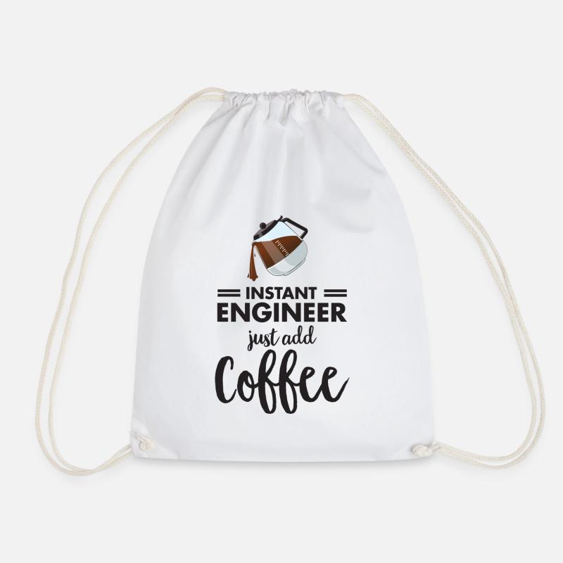 Instant Engineer - Just Add Coffee - Sac de sport léger - blanc