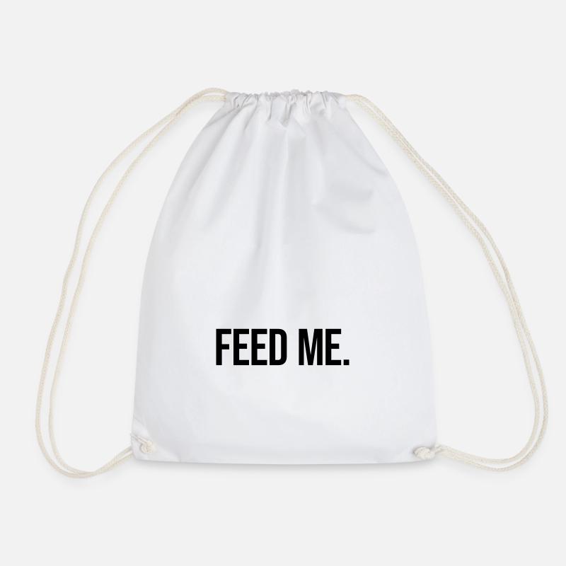 Feed Me - Turnbeutel - Weiß