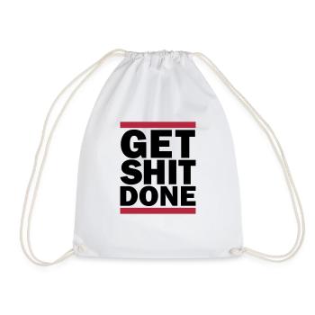 Get Shit Done - Turnbeutel - Weiß - Vorne