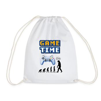 Game Time Retro Controller Entwicklung - Turnbeutel - Weiß - Vorne