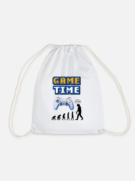 Game Time Retro Controller Entwicklung - Turnbeutel - Weiß