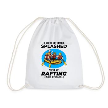 Rafting Team Floß Wildwasser Rafter Paddel Lustig - Turnbeutel - Weiß - Vorne