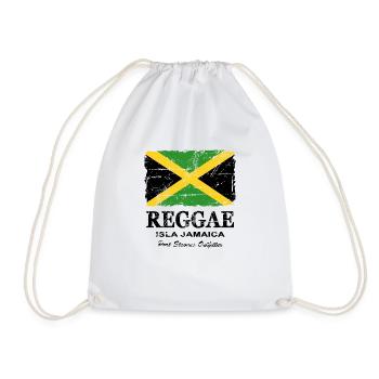 Jamaica - Reggae - Vintage Look - Sac de sport léger - blanc - Devant