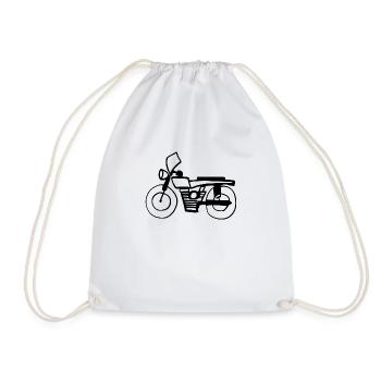 Motocyclette - Sac de sport léger - blanc - Devant