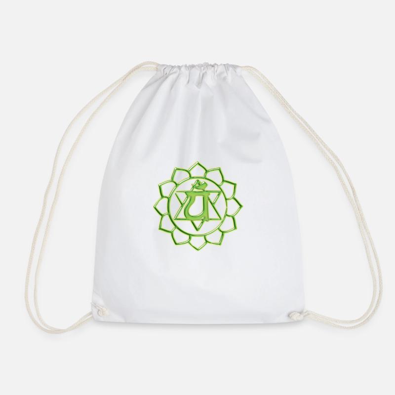HERZCHAKRA ANAHATA 4. CHAKRA - Turnbeutel - Weiß