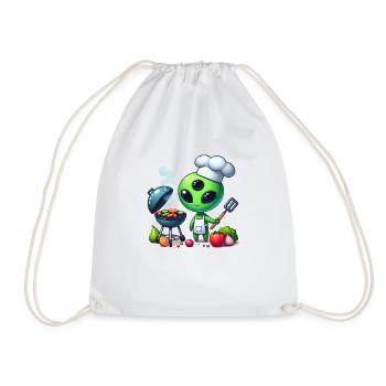 Alien Koch - Drawstring Bag - white - Front