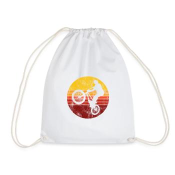BMX Vélo Vélo Rétro Cadeau Vélo Motocross - Sac de sport léger - blanc - Devant