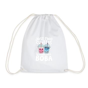 Lustiger Bubble Tea Spruch für einen Bubble Tea - Turnbeutel - Weiß - Vorne