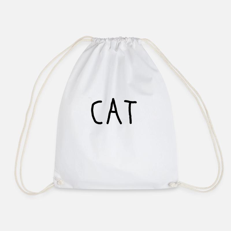 eine Katze namens Cat - Turnbeutel - Weiß
