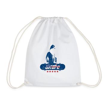 L’âme du skate - Sac de sport léger - blanc - Devant